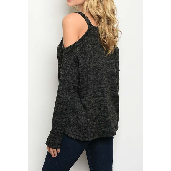 Altishas_Shop Sweaters - UNIQUE Extra Soft Open Shoulder Blouse Sweater